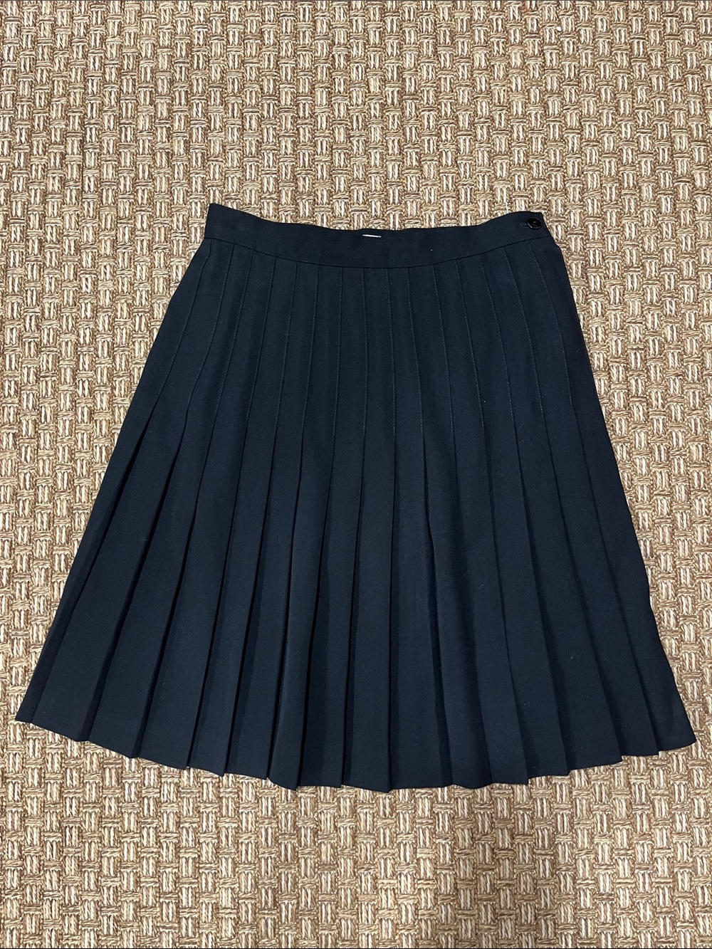 Vintage Liz Claiborne Black Pleated Skater Skirt